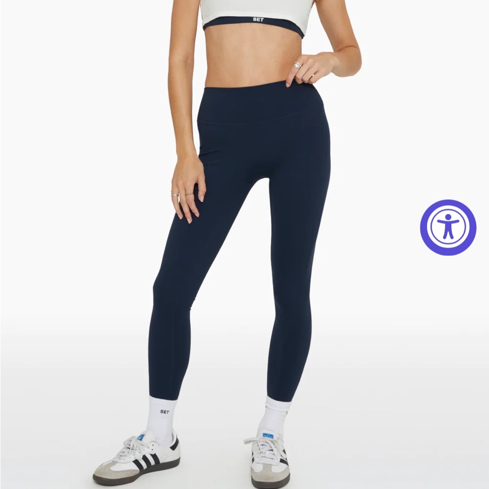 SET Active Leggings in Oxford (navy) size XS NWT
